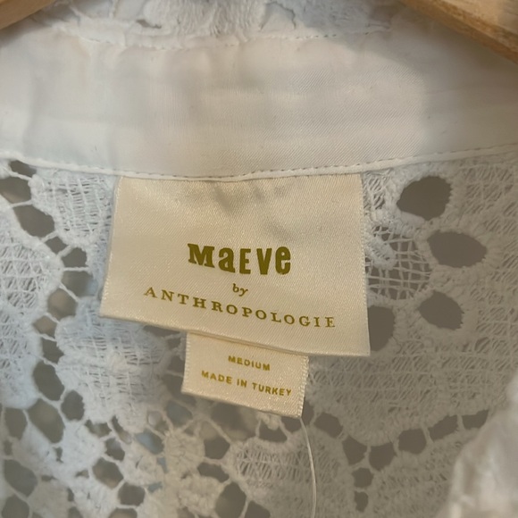 Anthropologie White Lace Blouse - Picture 4 of 5